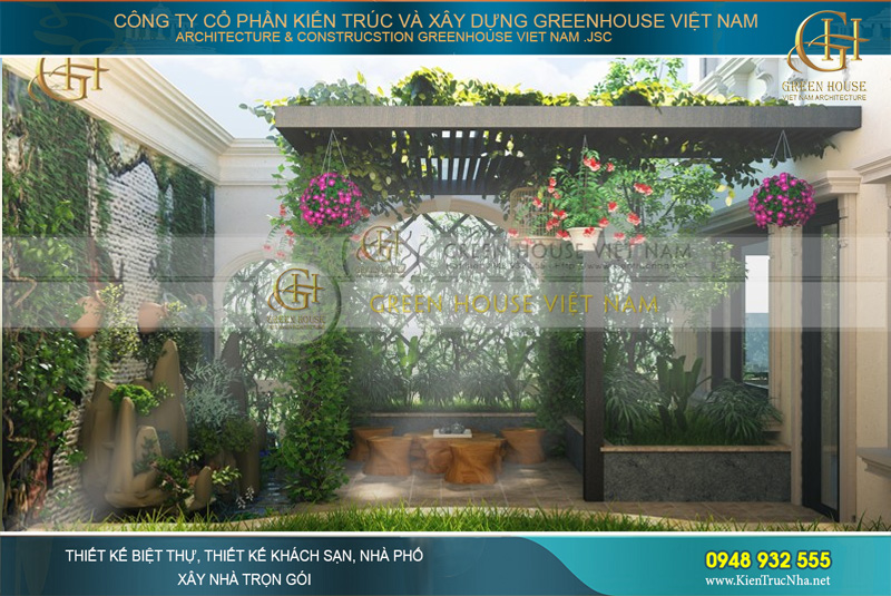 Khoảng không xanh mát lý tưởng cho giờ phút nghỉ ngơi thư giãn