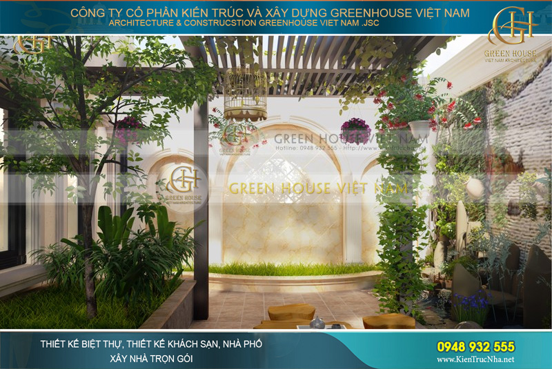 Ngoài tiểu cảnh, dàn hoa, những khoảng đất còn lại hoàn toàn có thể tận dụng để trồng rau xanh