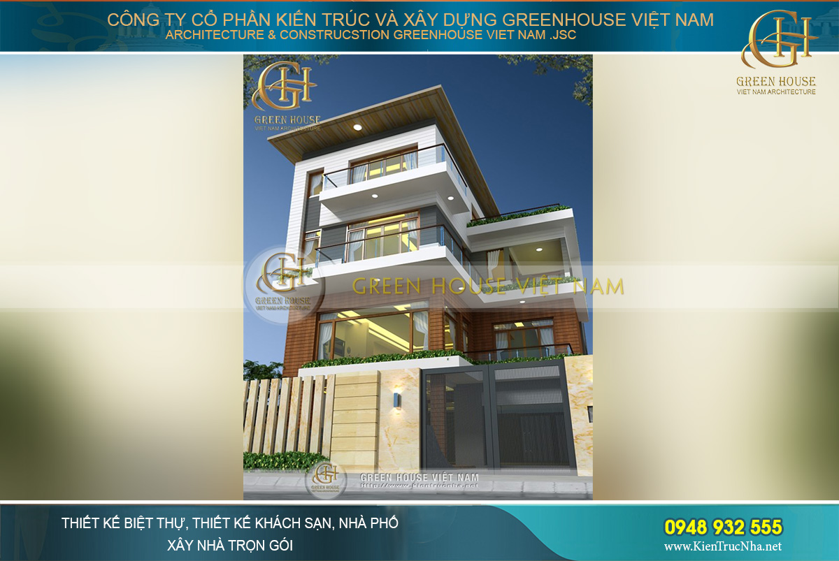 Các tầng của biệt thự hiện đại này đều được thiết kế cửa kính cường lực tạo sự thông thoáng