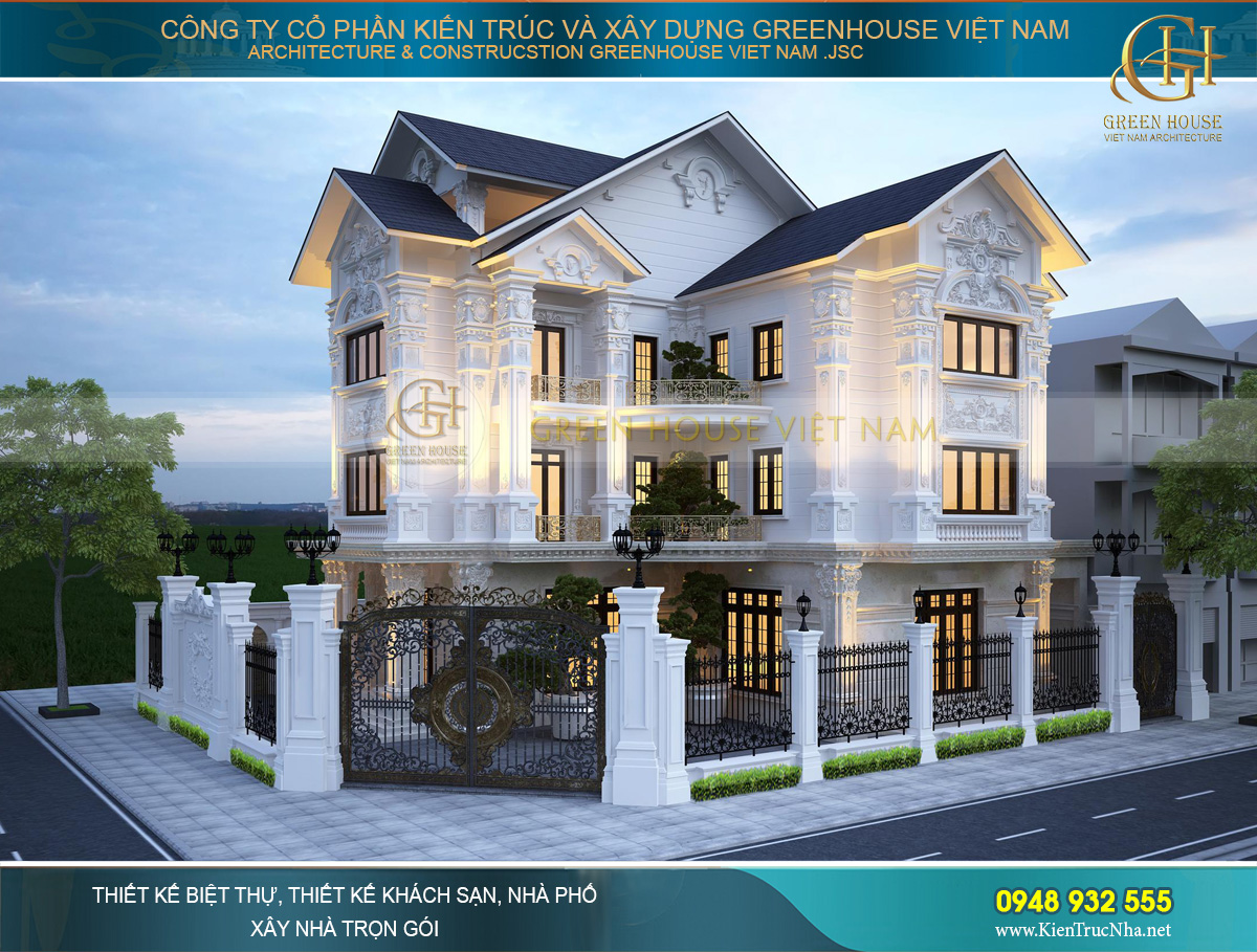 Hệ thống tường bao, hàng rào và cổng ra vào được thiết kế, trau chuốt đến từng chi tiết nhỏ