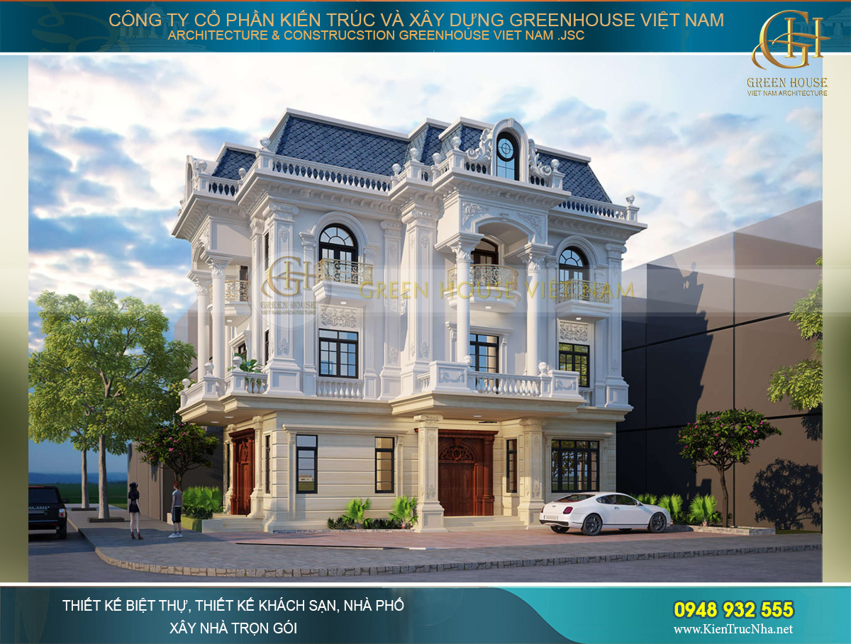 Mẫu biệt thự tân cổ điển sang trọng và đầy đủ tiện nghi