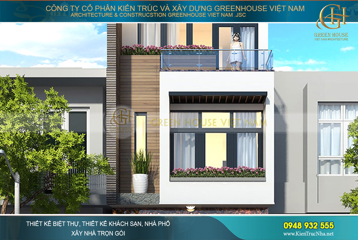 Nhà phố được thiết kế theo lối giật cấp, lệch tầng tạo các khoảng không gian thông thoáng