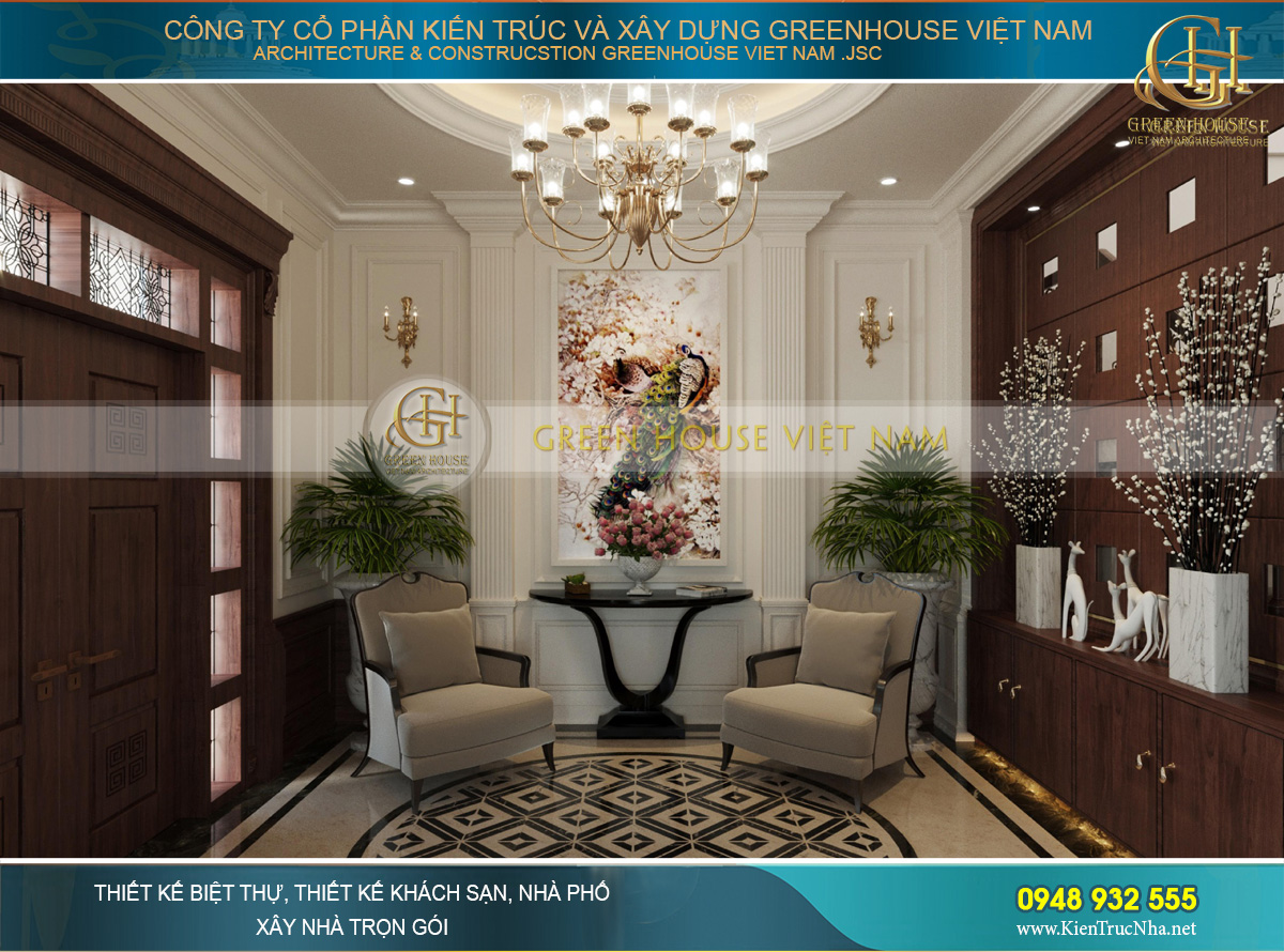 Thiết kế cây xanh ngay ở tiểu cảnh tầng 2