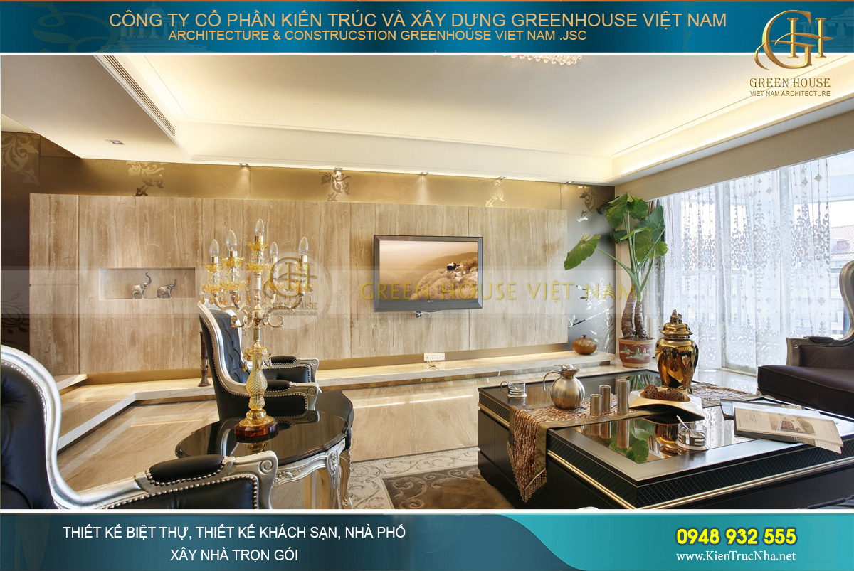 Sử dụng hệ thống cửa lớn mang đến ánh sáng tự nhiên cho căn phòng