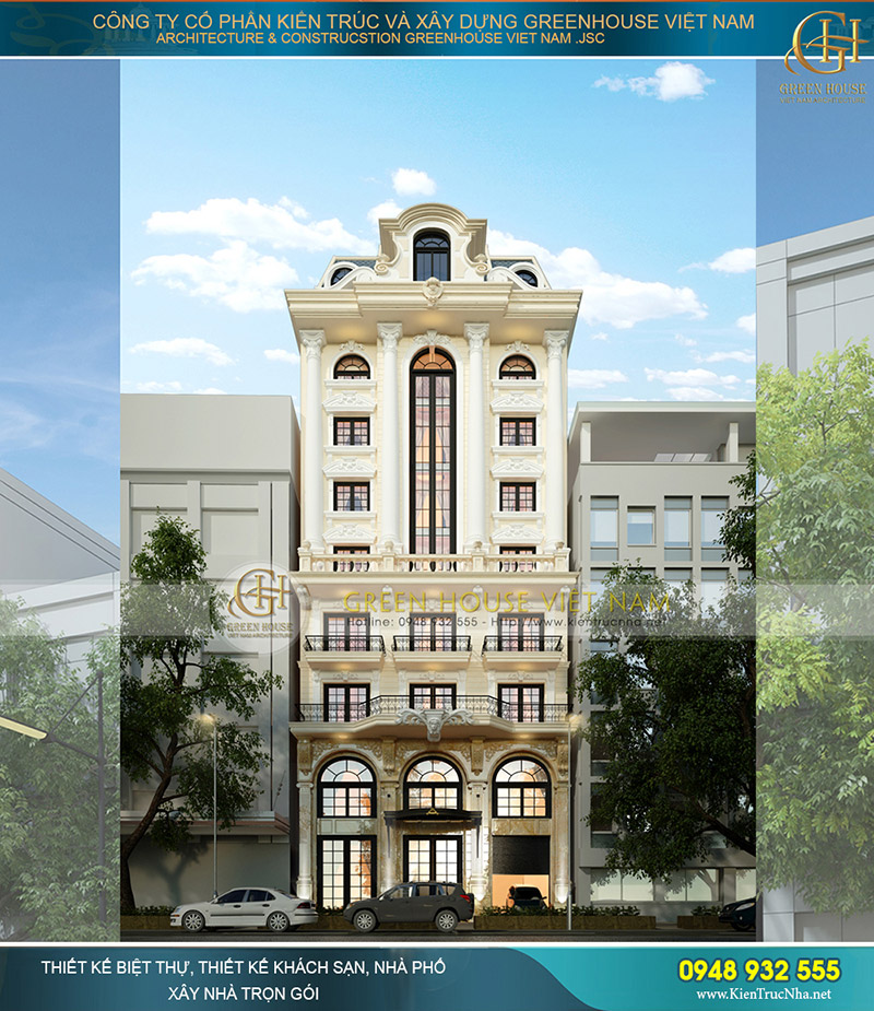 Gợi ý những mẫu khách sạn tân cổ điển đẳng cấp thu hút khách du lịch