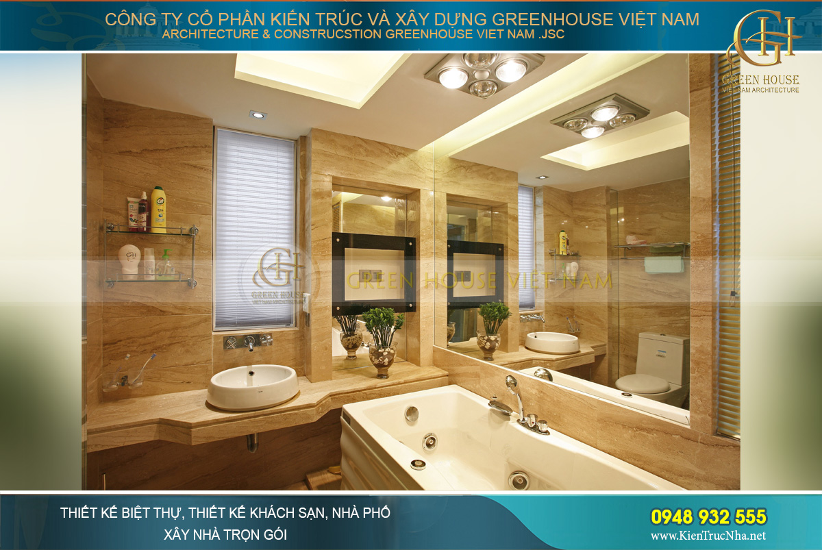 Phòng vệ sinh cao cấp của phòng ngủ chính