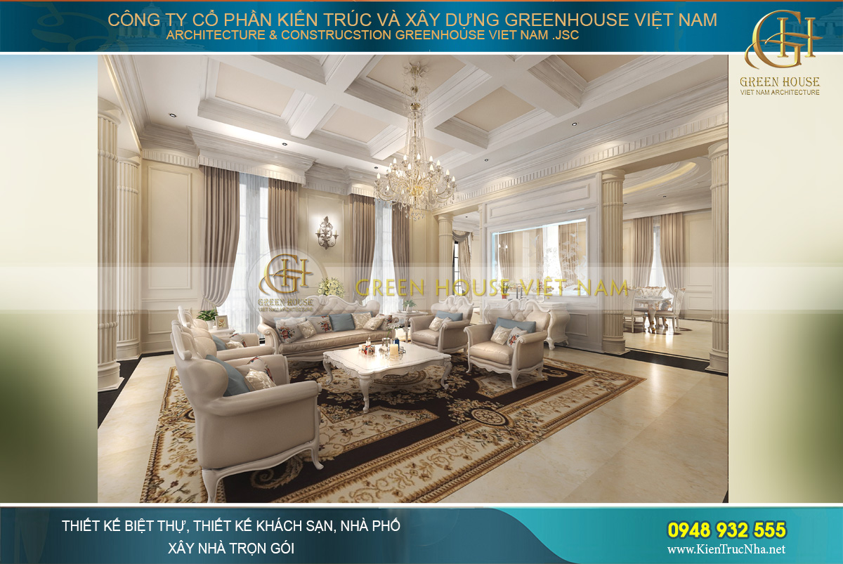 Phòng sinh hoạt chung với phong cách thiết kế gần như đối lập với phòng khách 