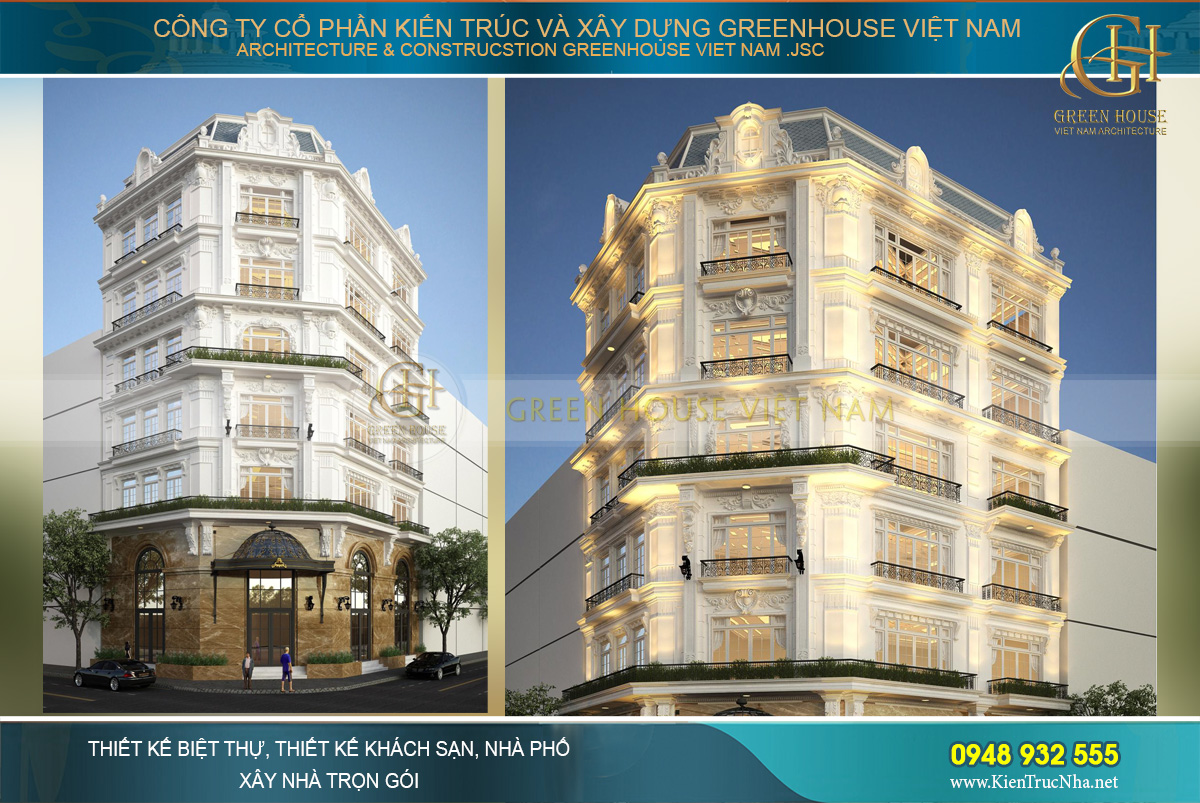 Thiết kế biệt thự Pháp đa dạng công năng.