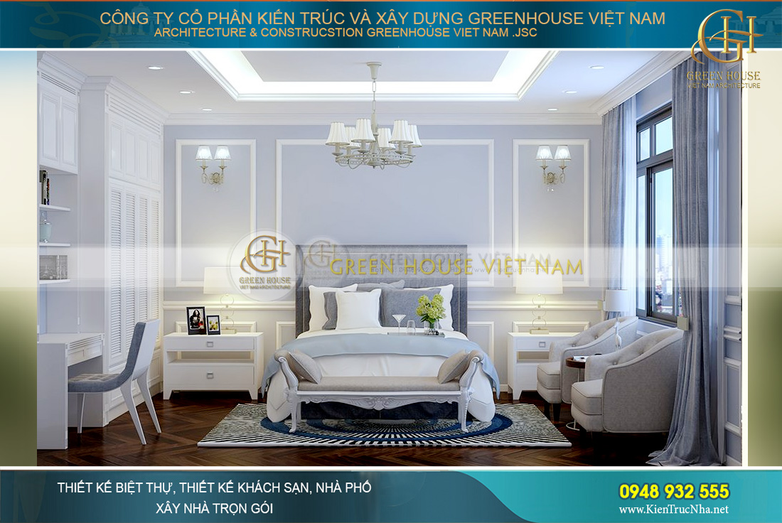 Thiết kế phòng ngủ đẹp dịu dàng, lãng mạn mà mọi cô gái đều ao ước