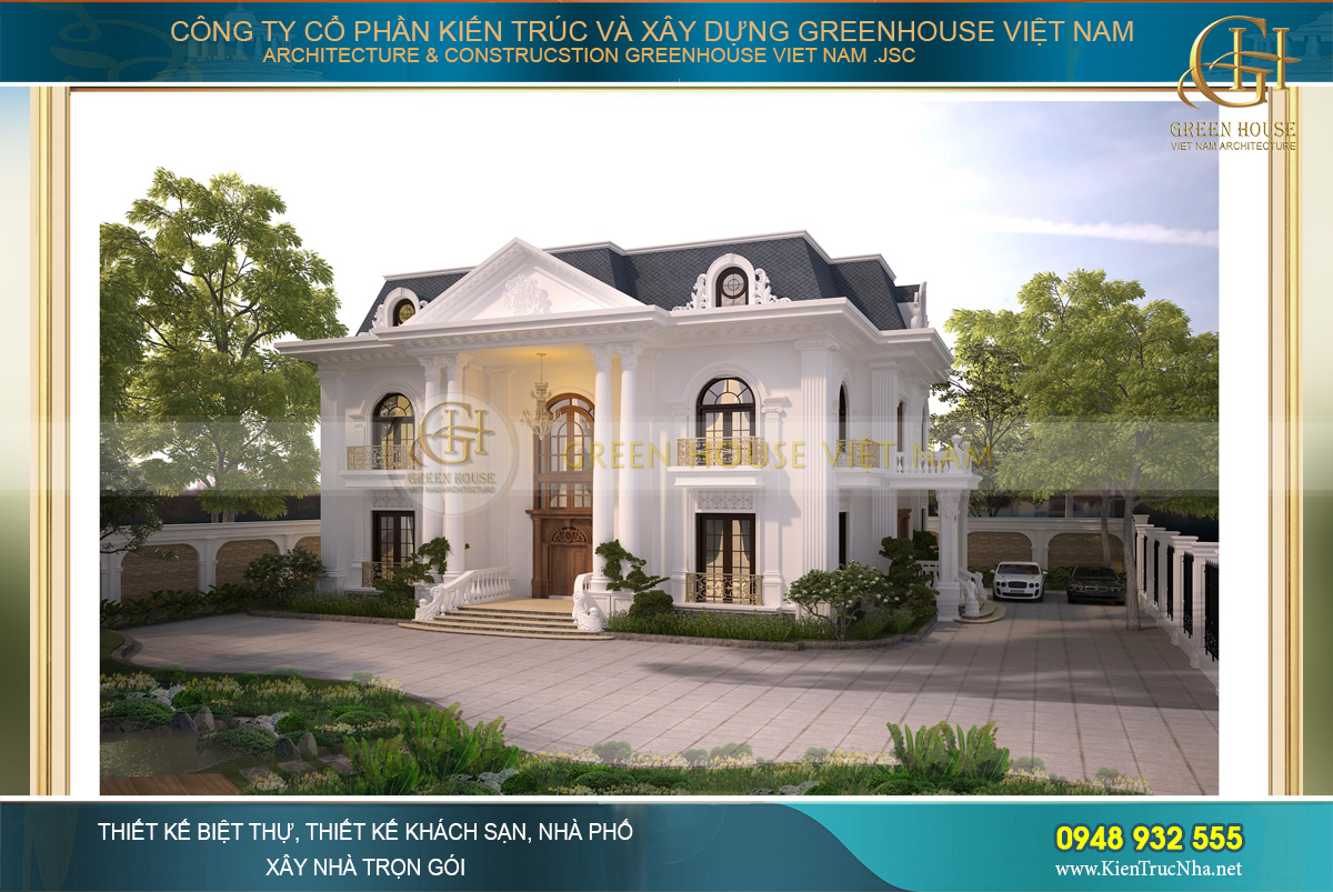 Những lưu ý bạn cần biết khi thiết kế biệt thự 2 tầng tại Bắc Giang