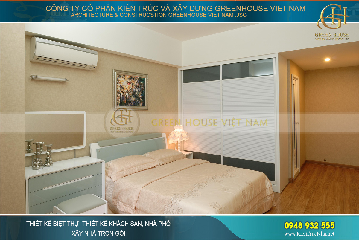 Diện tích trong phòng được cân đối hợp lý, đảm bảo những công năng sinh hoạt cá nhân theo yêu cầu