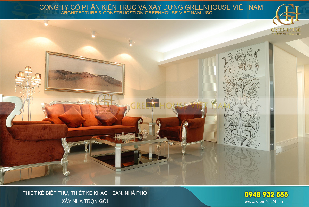 Sàn nhà được lát gạch tráng men cao cấp, dễ di chuyển và dễ dàng vệ sinh