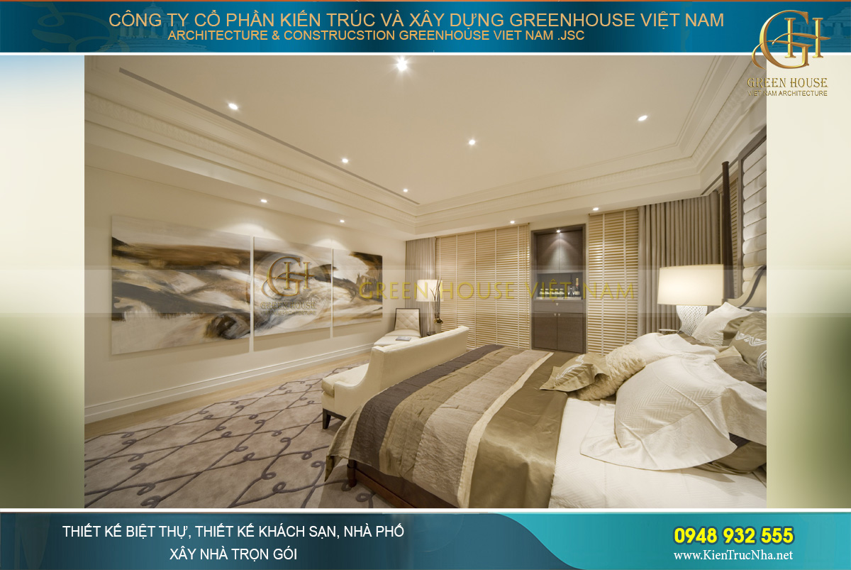 Mẫu thiết kế nội thất căn hộ chung cư màu sắc nhã nhặn