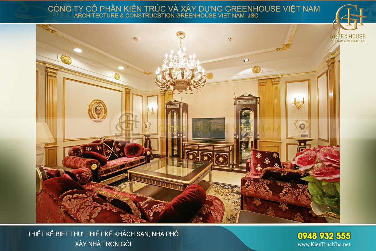 Thiết kế nội thất chung cư theo phong cách tân cổ điển