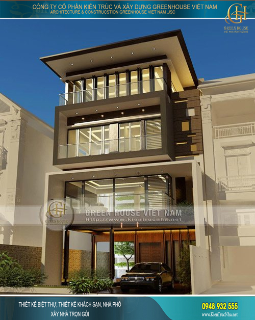 Toàn cảnh kiến trúc sang trọng và đẹp mắt của biệt thự 4 tầng