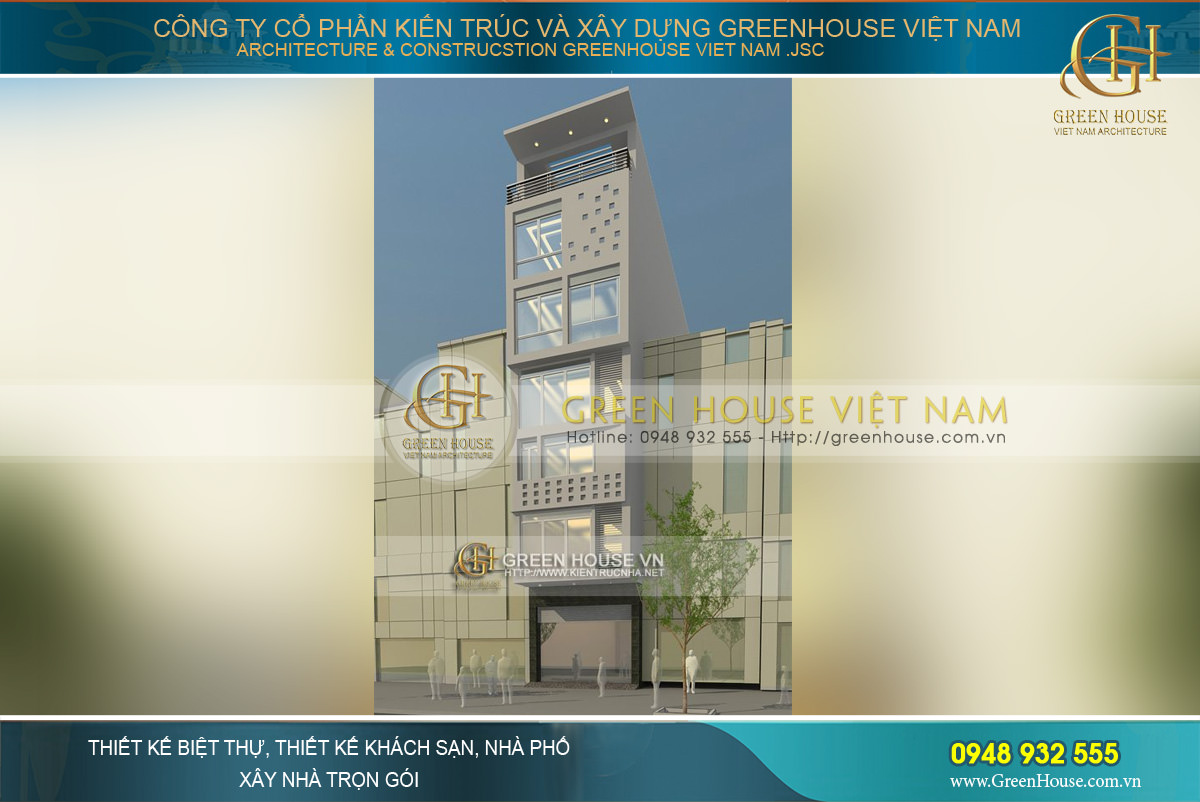 Mẫu thiết kế nhà phố hiện đại 5 tầng đề cao công năng tại Hà Nội