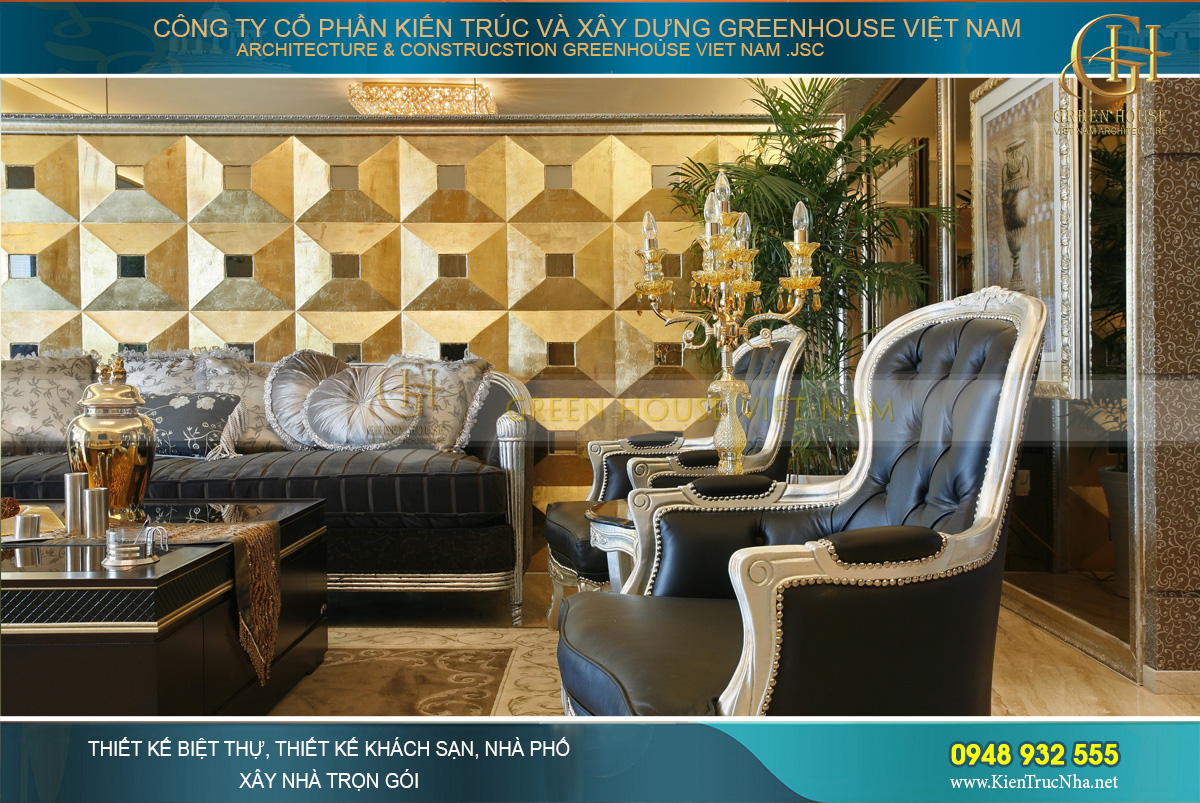 Bộ sofa thiết kế riêng phù hợp cho không gian phòng khách