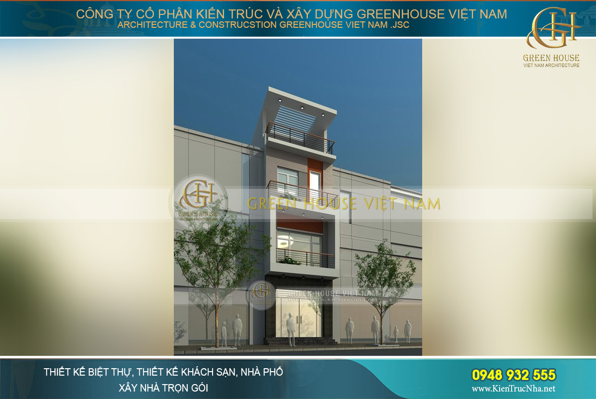 Không gian nhà phố hiện đại với kiến trúc khỏe khoắn, đường nét thiết kế sắc cạnh, ấn tượng