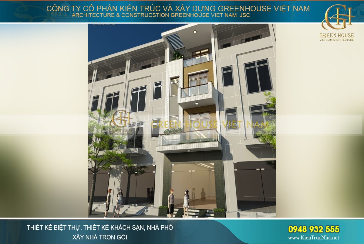 Màu sắc của hai phương án kiến trúc có sự khác biệt, có thể thay đổi theo sở thích thẩm mỹ của chủ đầu tư