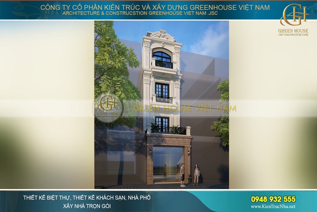 Nhà phố tân cổ điển mặt tiền 6m gây xao xuyến tại Hải Phòng