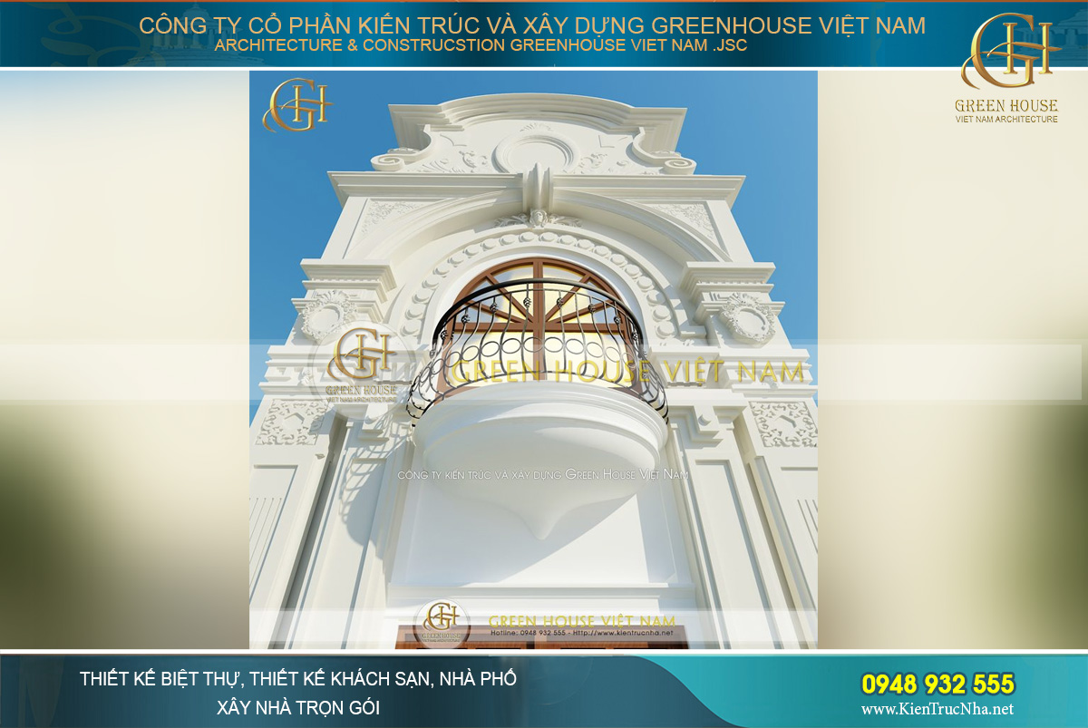 Kiến trúc tân cổ điển tinh xảo và sang trọng của ngôi nhà phố 4 tầng