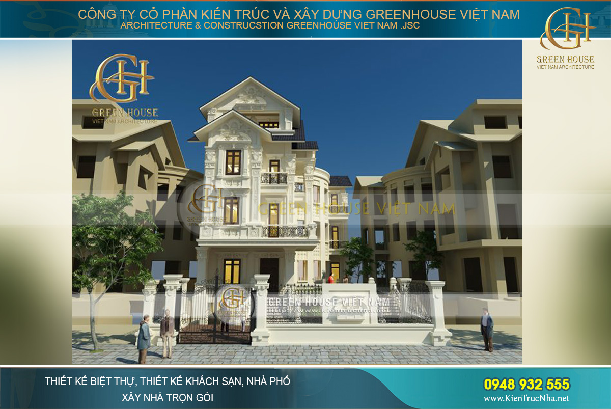 Thiết kế biệt thự cổ điển tại Hải Phòng