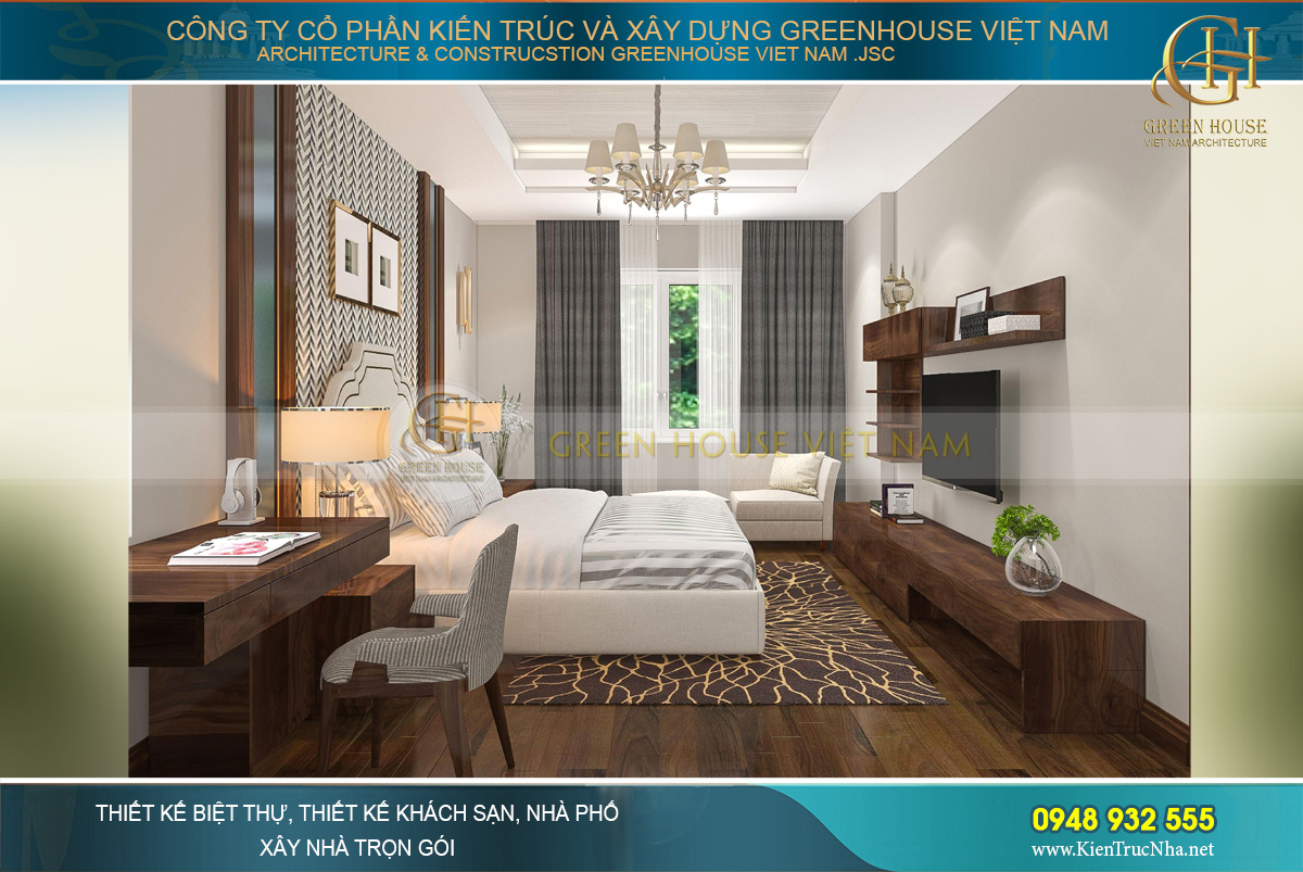 Phòng ngủ nhỏ nhắn, ấm cúng và đầy đủ mọi đồ nội thất cho sinh hoạt cá nhân