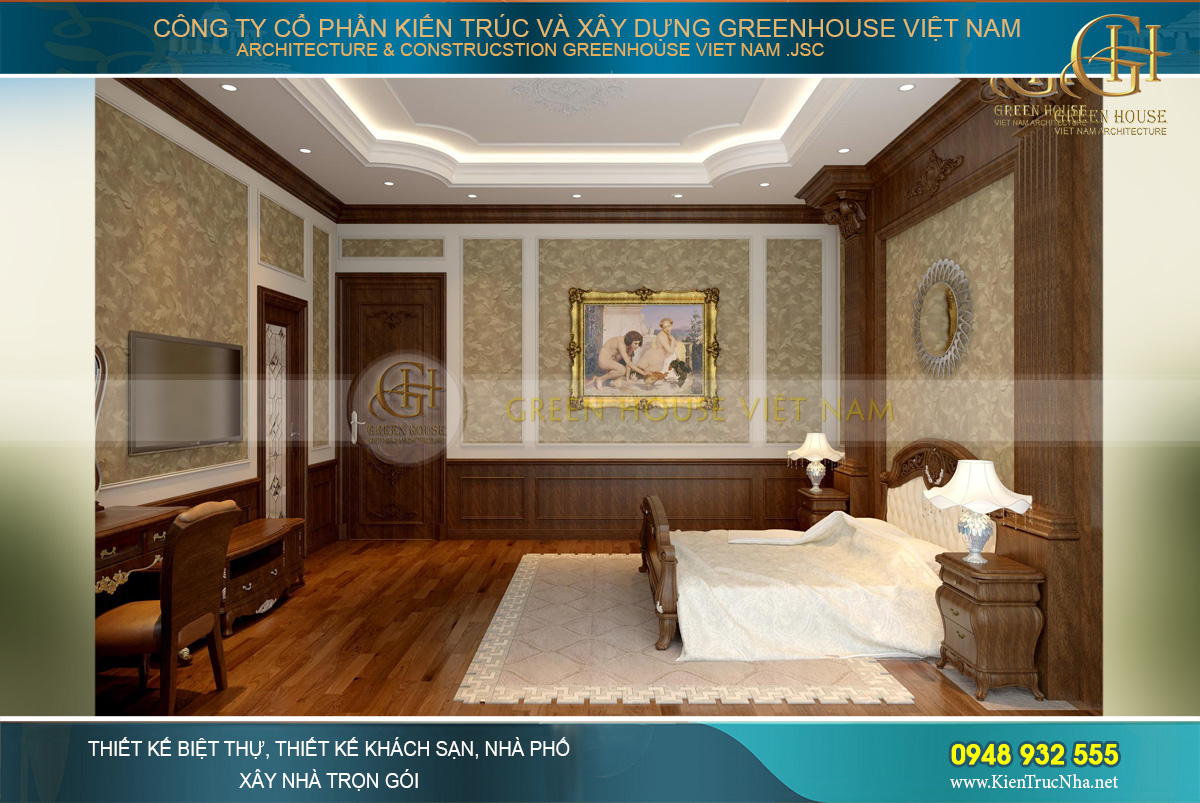 Căn phòng mang thiết kế hoài cổ, đơn giản mà tinh xảo