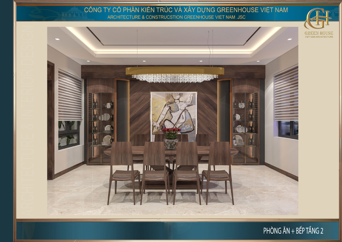 Toàn cảnh không gian phòng ăn đẹp hiện đại