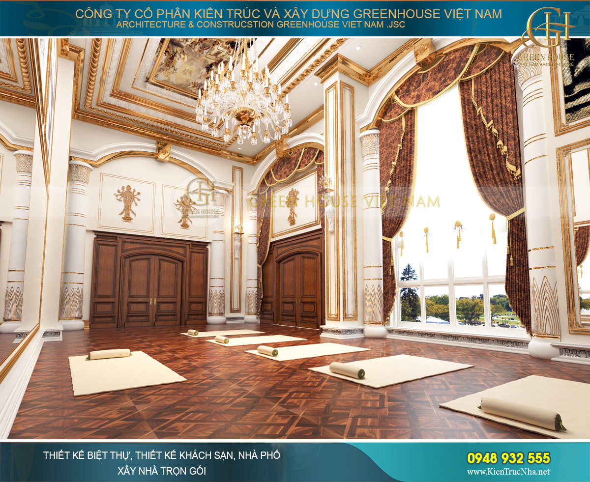 Chi tiết trang trí ấn tượng là nét đặc trưng trong nội thất cổ điển châu Âu - Green House Việt Nam