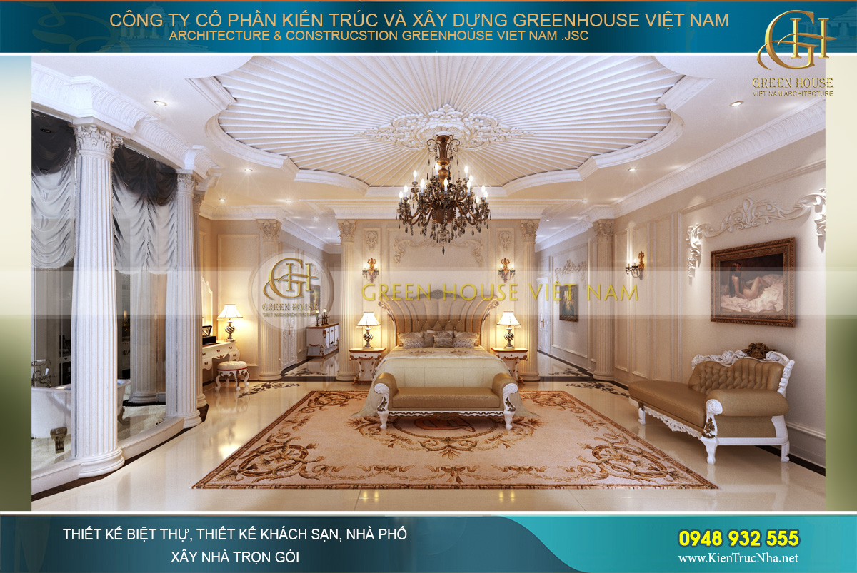 Đơn vị thiết kế nội thất cổ điển châu Âu đẹp, chuyên nghiệp số 1 thị trường