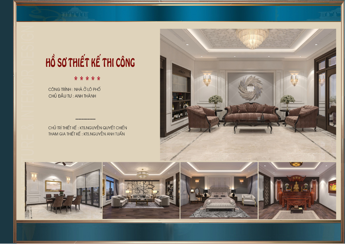 Mẫu htiết kế nội thất tân cổ điển xa hoa, lộng lẫy- Green House Việt Nam