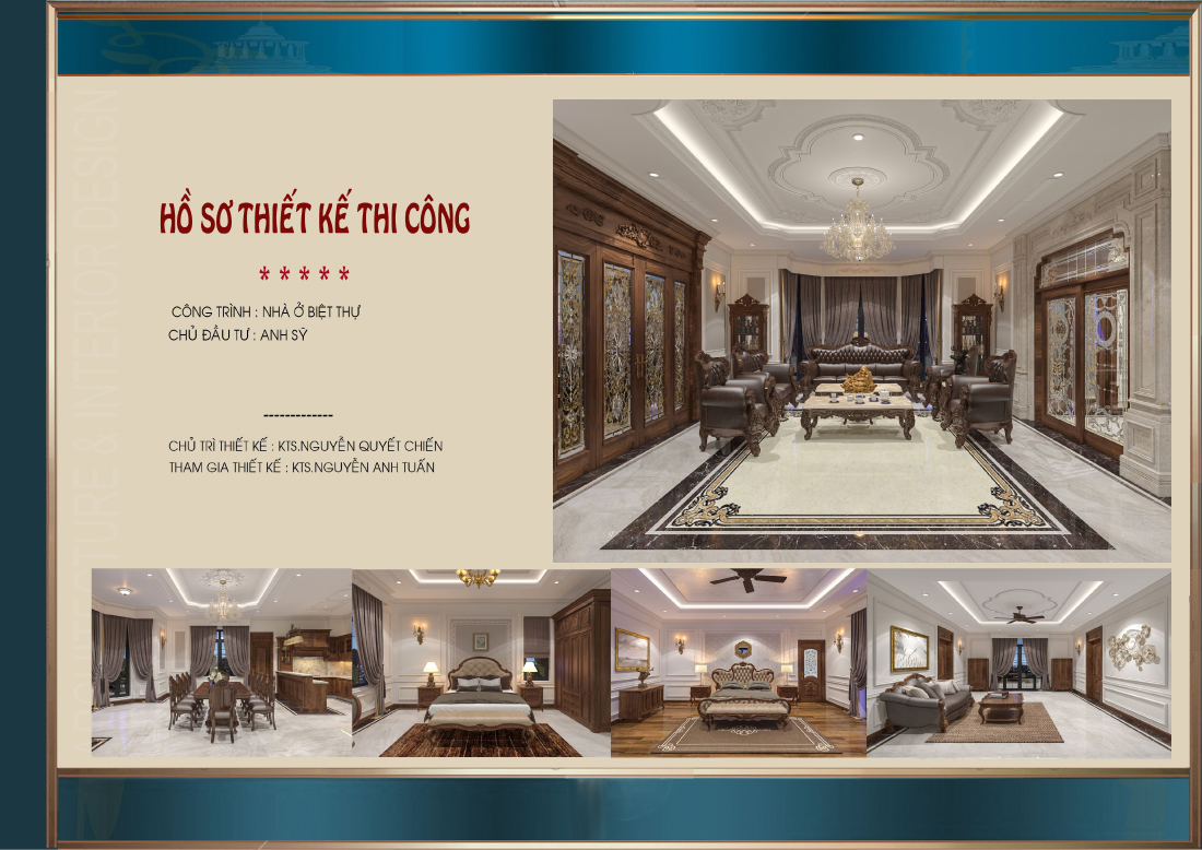 Mẫu thiết kế nội thất tân cổ điển nhẹ nhàng, đẳng cấp