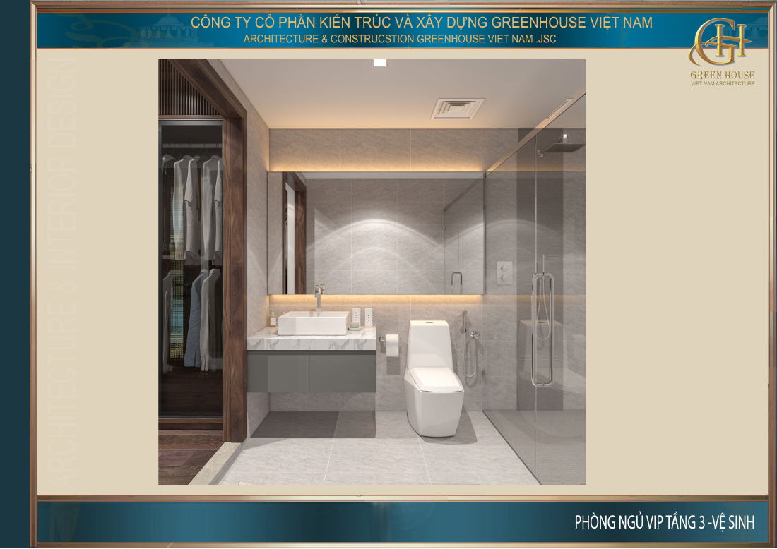 Thiết kế nội thất phòng tắm đẹp hiện đại