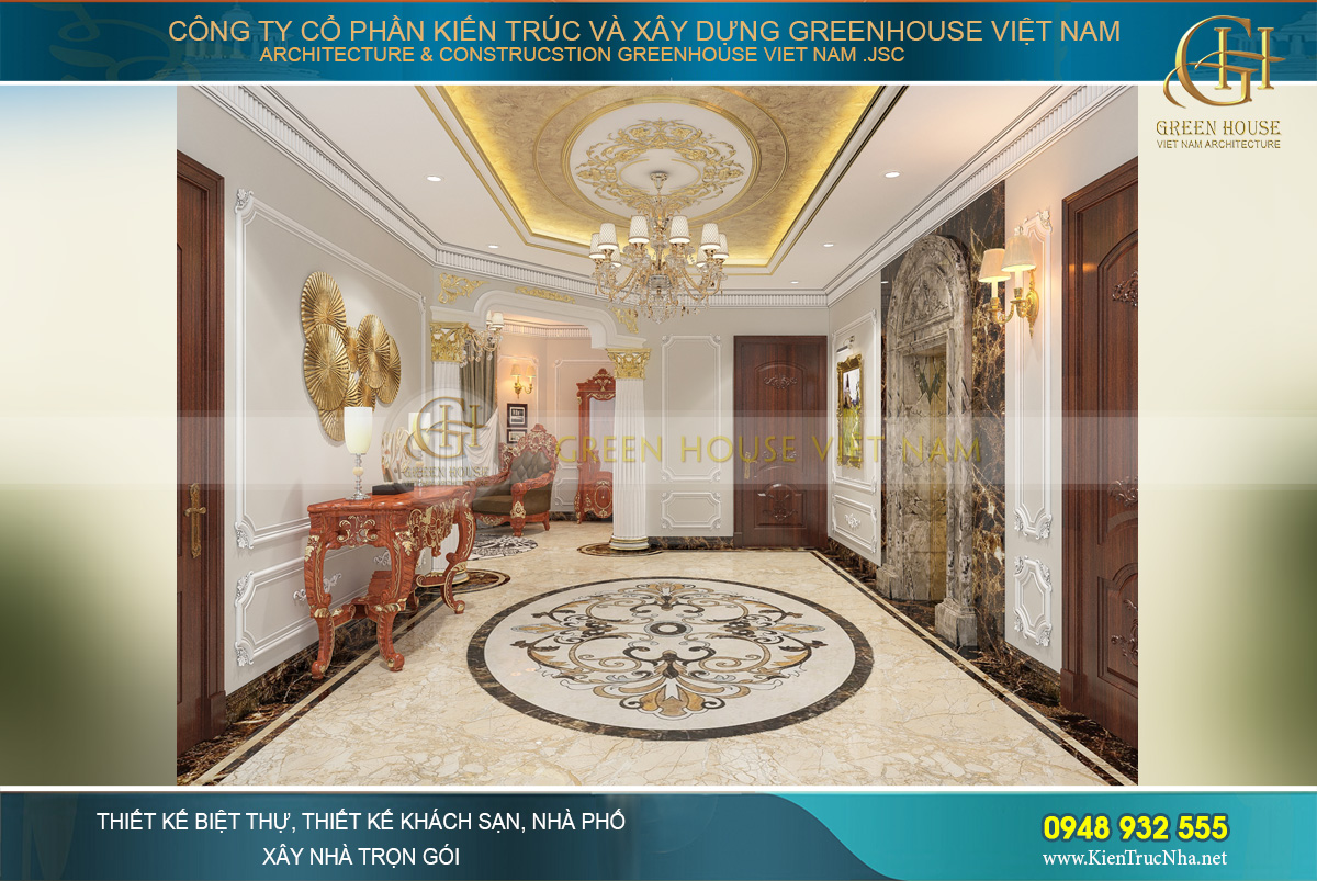 Không gian đại sảnh tầng 2