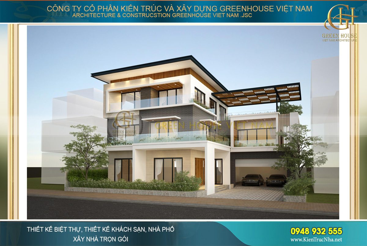 Green House Việt Nam đơn vị thiết kế và thi công trọn gói biệt thự hiện đại chuyên nghiệp tại TP Hồ Chí Minh