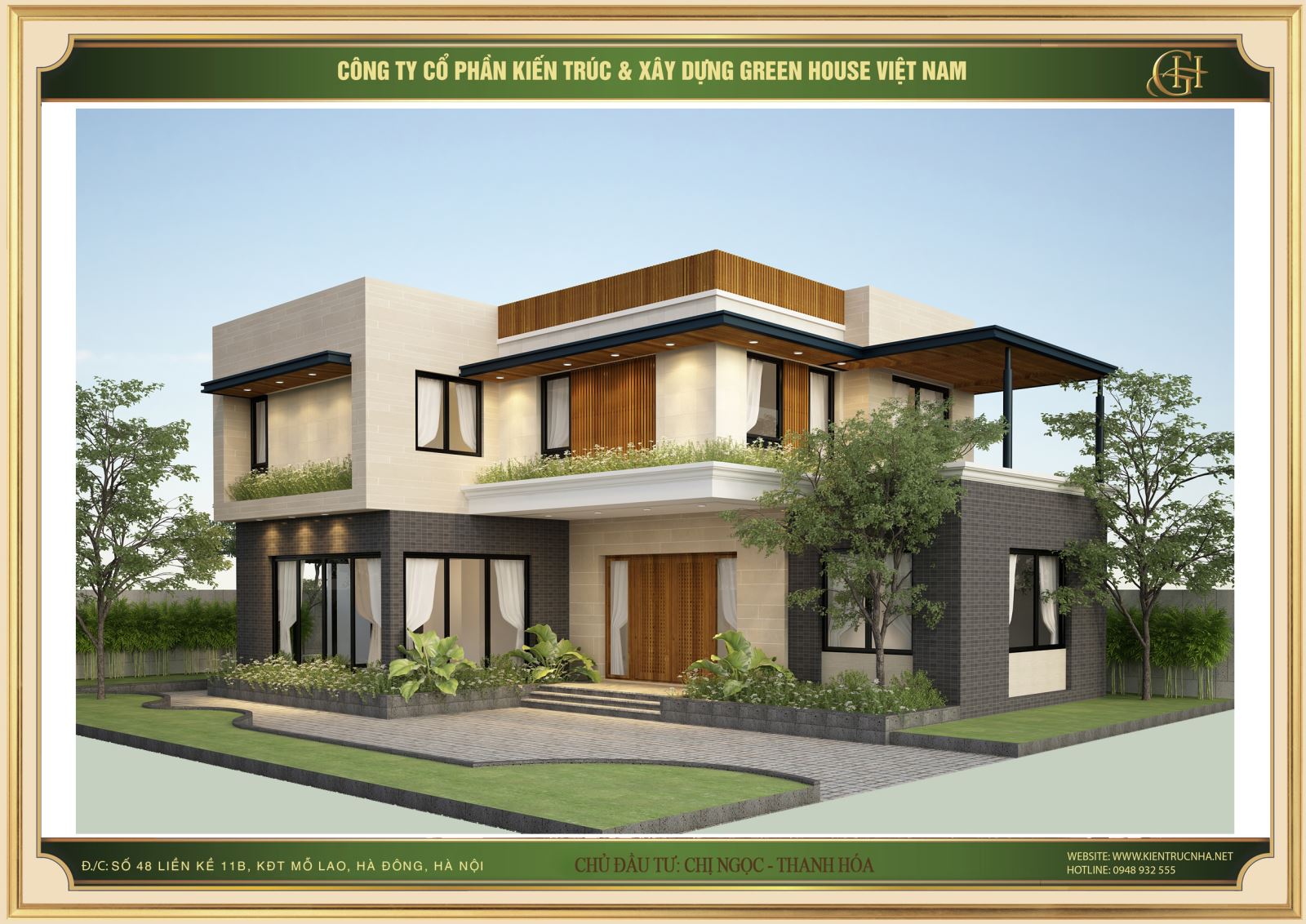 Ngôi nhà thiết kế các cửa sổ giúp mỗi căn phòng đều có được những tầm nhìn đẹp nhất, kết hợp cùng hệ cây cảnh xanh