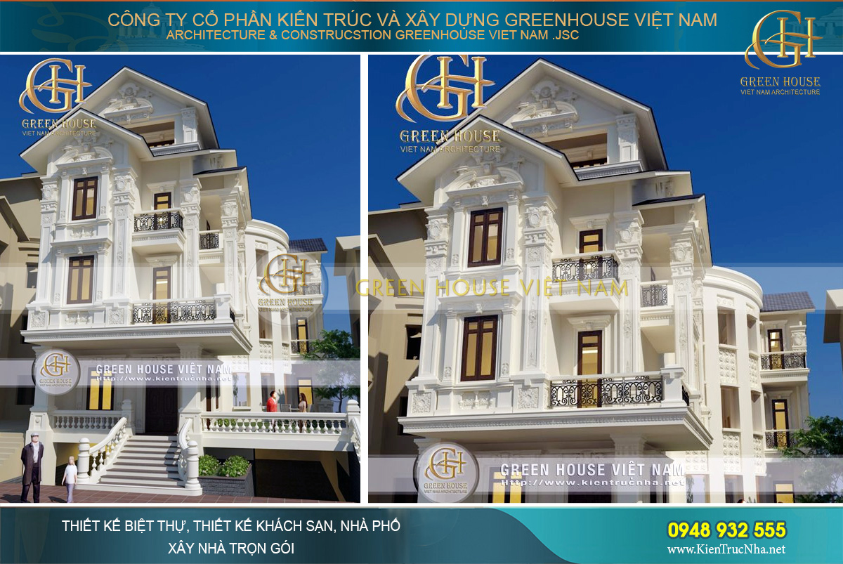 Vẻ đẹp của phong cách cổ điển đến từ hệ thống phào chỉ trang trí cầu kỳ, hoa mỹ