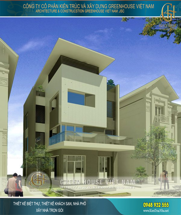Kiến trúc hiện đại và cao cấp của ngôi biệt thự 4 tầng