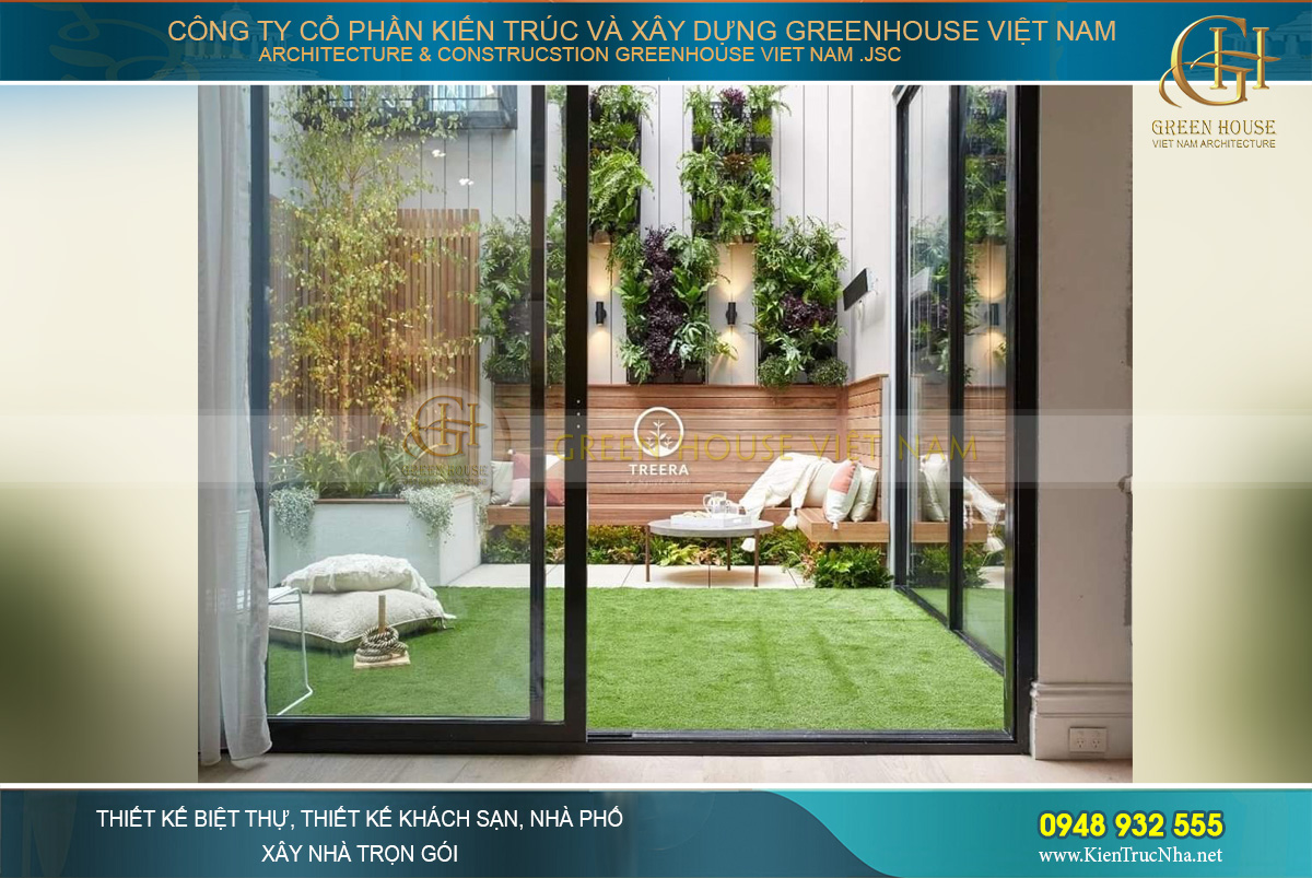Mẫu biệt thự sân vườn với thiết kế nơi trồng cây cảnh sáng tạo, độc đáo