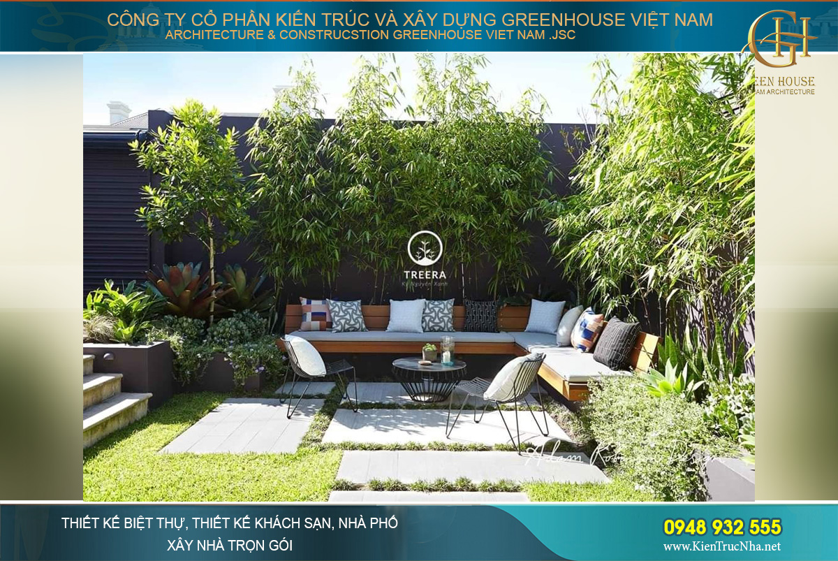 Mẫu biệt thự sân vườn không gian rộng rãi vô cùng hiện đại