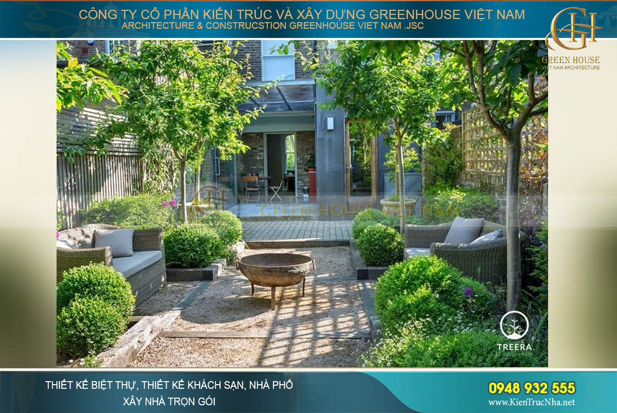 Thiết kế biệt thự sân vườn bố cục linh loạt