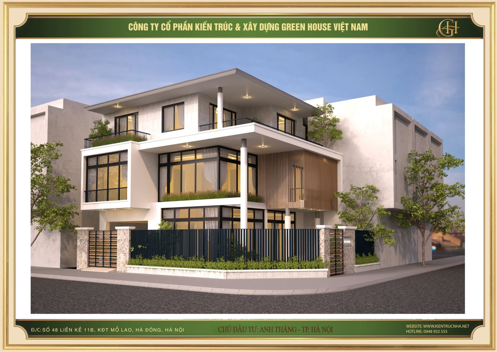 Green House Việt Nam- Đơn vị thiết kế biệt thự đẹp, ấn tượng