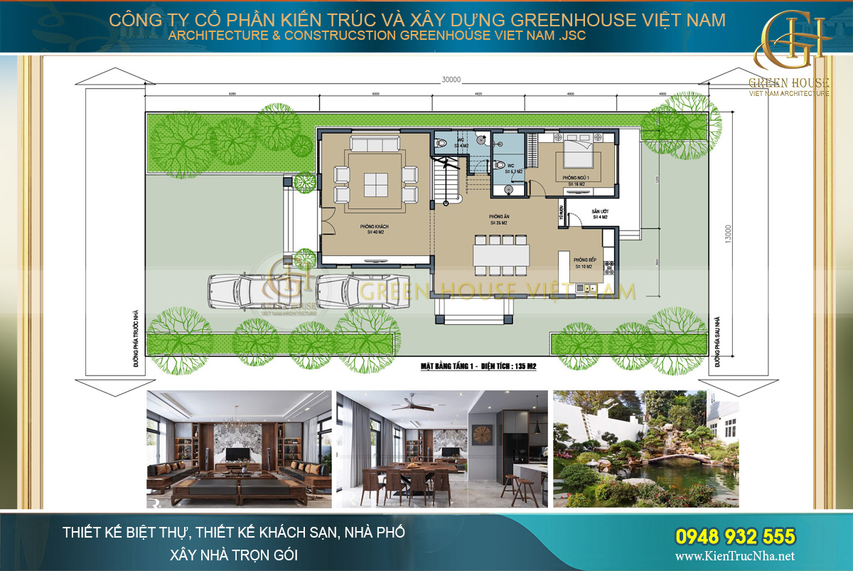Mẫu biệt thự tân cổ điển 2 tầng đẹp, sang trọng, xu hướng 2023
