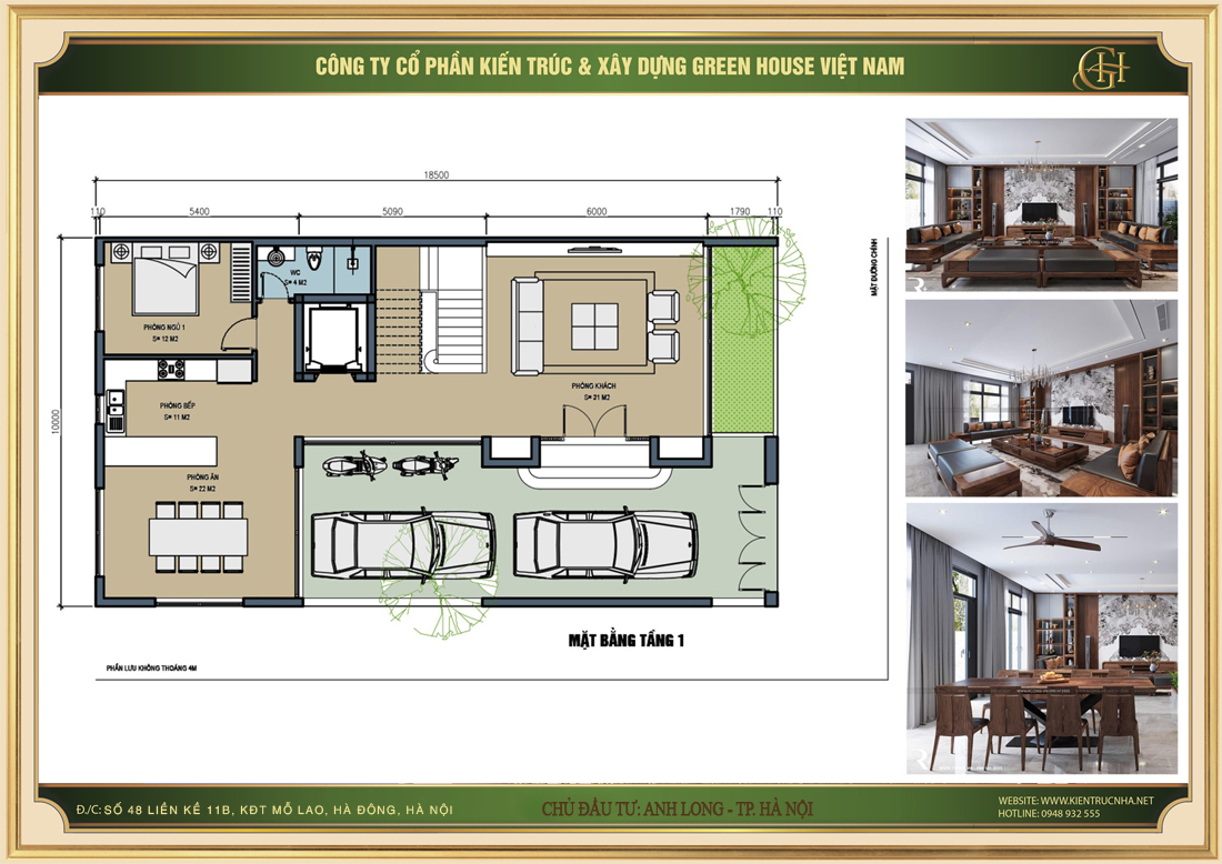 Thiết kế, thi công biệt thự hiện đại trọn gói, thu hút chỉ có tại Green House Việt Nam