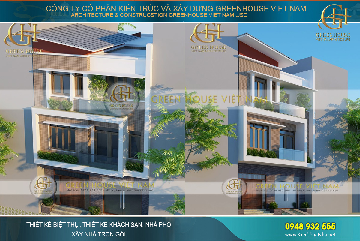 Mặt tiền kiến trúc hiện đại với vẻ đẹp cao cấp, phù hợp với lối sống của xã hội ngày nay