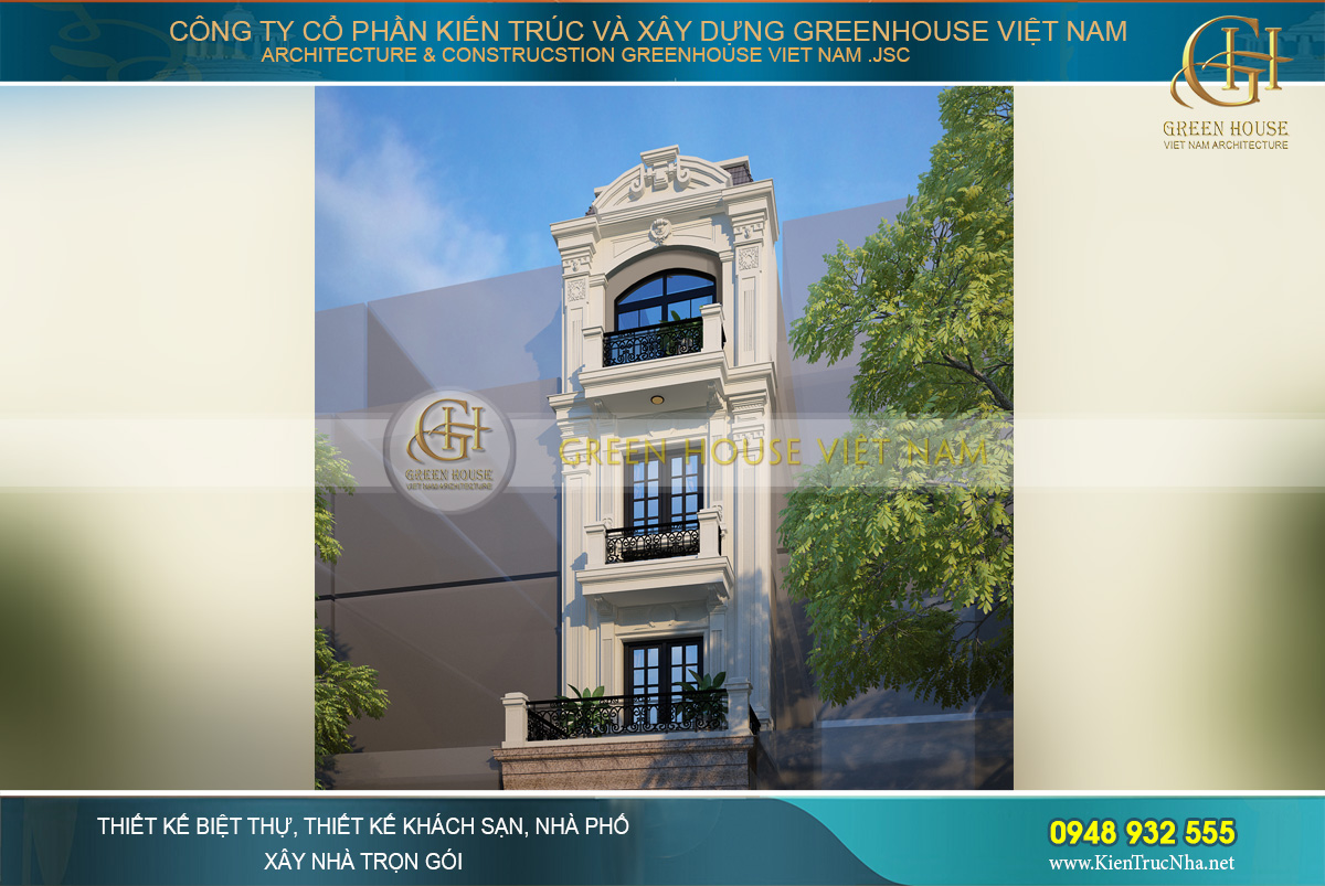 Thiết kế nhà ống cổ điển được ưa chuộng hiện nay