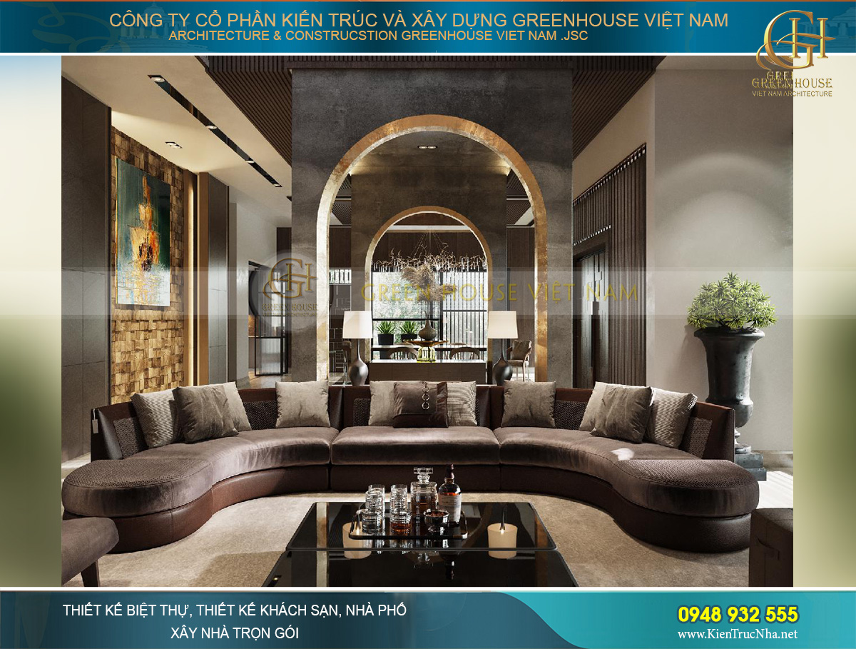 Người mệnh kim nên lựa chọn sofa phòng khách nâu đất, nâu nhạt…​