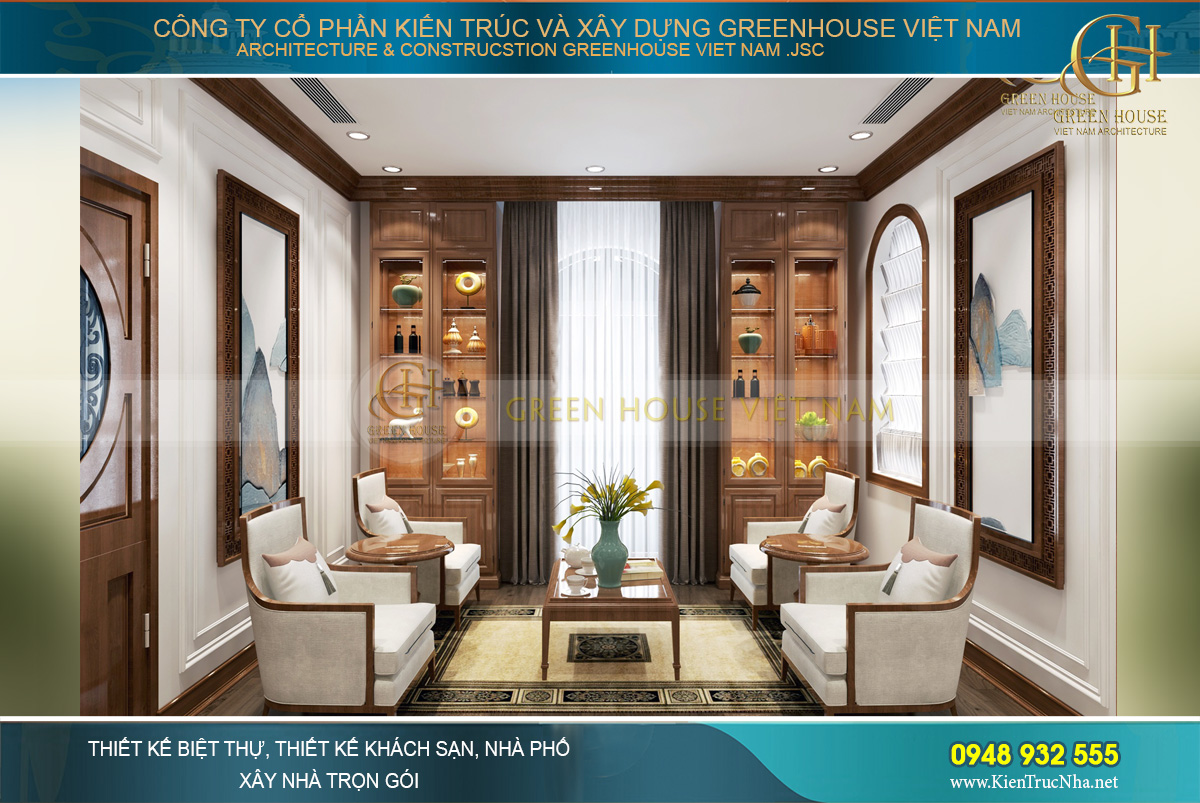 Phòng thờ kết hợp với phòng trà để các thành viên họp mặt, ôn lại kỉ niệm, trao truyền giá trị tốt đẹp