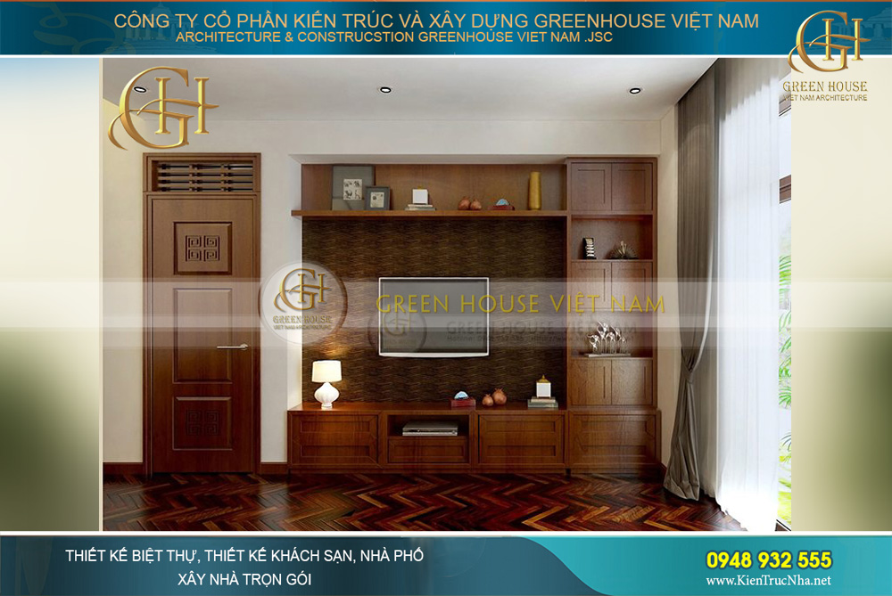 Phòng ngủ số 2 mang màu sắc tươi sáng, trẻ trung hơn